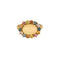 Bague Bague or jaune, opale 5cts, saphirs multicolores 58 Facettes
