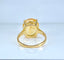 Bague 46.5 Bague en or jaune 18 carats et citrine 58 Facettes AB492