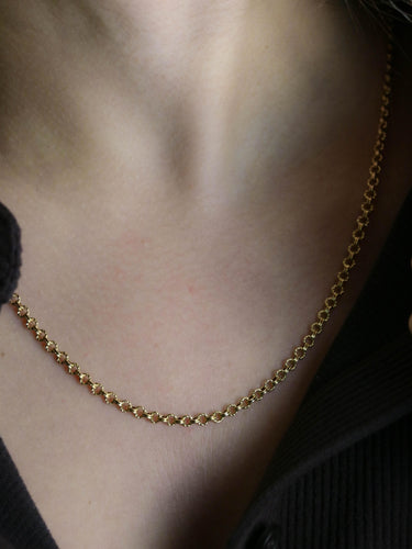 Collier Collier Chaîne ancienne or jaune 58 Facettes 1215.4