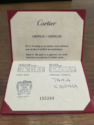 Alliance CARTIER Love Or Blanc