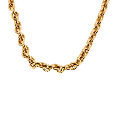 Collier Chaine or jaune maille jaseron 58 Facettes SQU32661