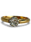 Bague 57 Solitaire or jaune et diamant 0,40 ct 58 Facettes 1375