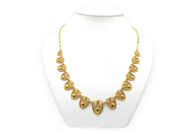 Collier Collier Art Déco en or jaune 18 carats 58 Facettes 22763