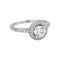 Bague Solitaire  Or blanc Diamant