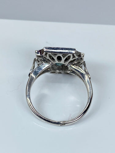 Bague 50 Bague Art Deco en Or jaune, diamants et saphir 58 Facettes