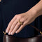 Bague 58 Bague moderniste de forme carré en or jaune et diamant 58 Facettes THI0518