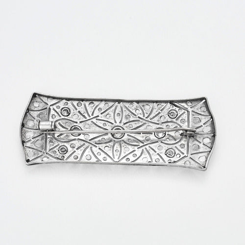Broche Broche Diamants Art-Déco Platine 58 Facettes 3347