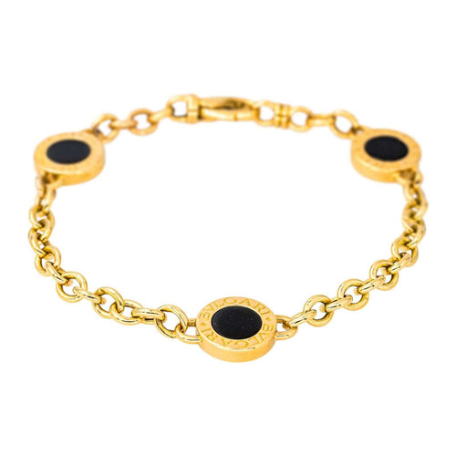 Bracelet Bulgari Bracelet  Or jaune Onyx 58 Facettes 4437820CN