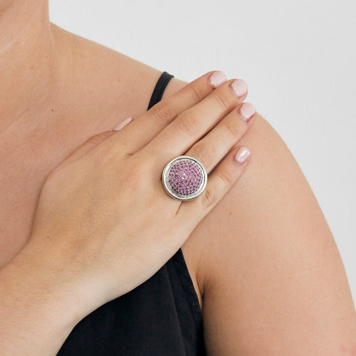 Bague 53 Premier Joyaux - Bague or blanc rubis 58 Facettes 240400