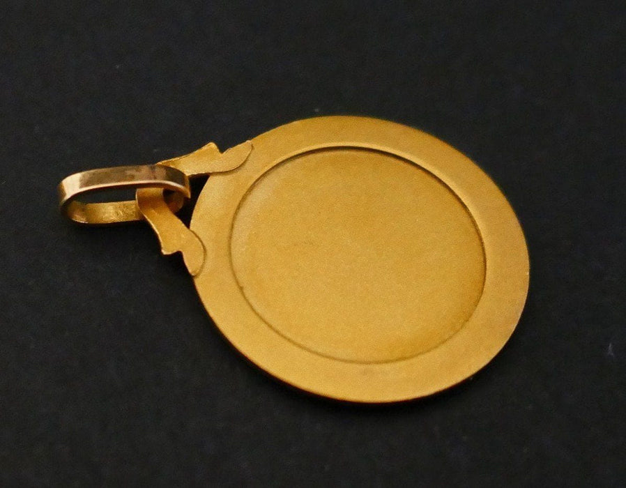 Pendentif Médaille Ange Signée DROPSY, Or 58 Facettes
