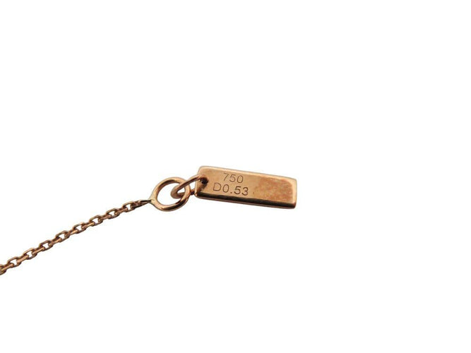 Collier collier MESSIKA papillon pm 04145-0068 or rose 18 carats et diamants 0,58 ct 58 Facettes 268899