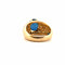 Bague 59 Bague en or jaune saphir ovale et diamants 58 Facettes