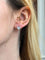 Boucles d'oreilles Boucles d'oreilles Or Blanc, 18 carats, Coeurs pavage diamants 58 Facettes