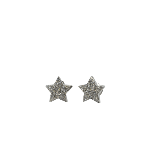 Boucles d'oreilles Paire de boucles d’oreilles - Or blanc et diamants 58 Facettes 1.0001402/1