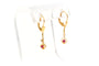 Boucles d'oreilles Boucles d'oreilles Années 70 en or jaune serties de rubis et de diamants 58 Facettes B590