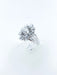 Bague 51 Bague marguerite or blanc diamants 58 Facettes