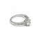 Bague 54 Solitaire accompagné - Or blanc et Diamant 1,27 cts 58 Facettes 250343R-120398R