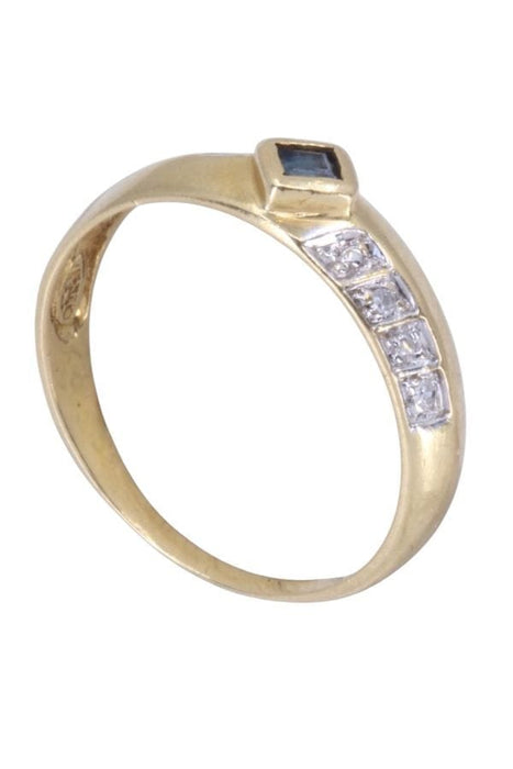 Bague BAGUE MODERNE SAPHIR ET DIAMANTS 58 Facettes 094411