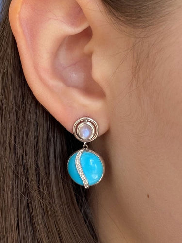 Boucles d'oreilles Boucles d’oreilles en or blanc 58 Facettes