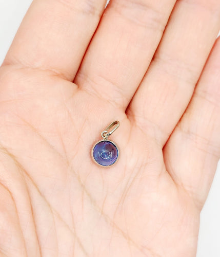 Pendentif Pendentif Art déco en or blanc 18k et saphir synthétique 58 Facettes A06523