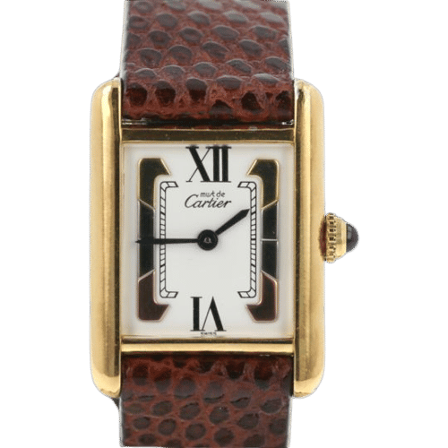 Montre Cartier Montre Tank Vermeil 58 Facettes MT43332