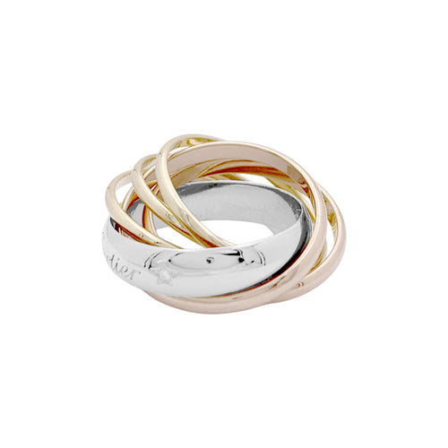 Bague 54 Bague Cartier, "Trinity", 3 tons d'or. 58 Facettes 35125