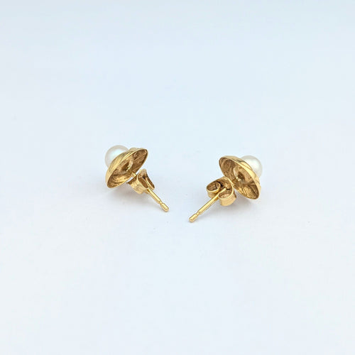 Boucles d'oreilles Boucles d'oreilles or jaune et perle 58 Facettes 32023