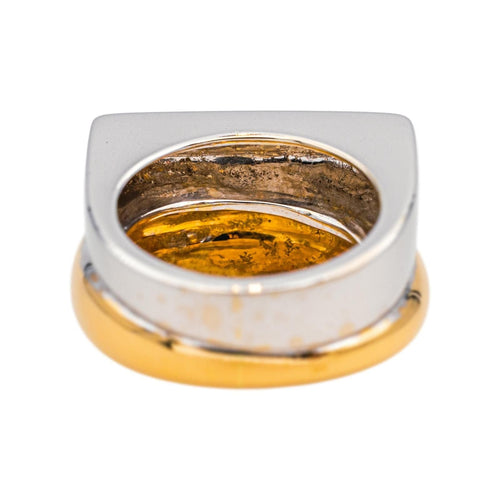 Bague 51 Bague Or jaune, Or blanc 58 Facettes 4599593CN