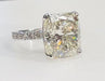Ring 49.5 Cushion Diamond Solitaire Ring of 7,02cts 58 Facettes A 7617