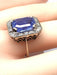 Bague 58 Exceptionnelle bague or blanc, saphir 9,40 carats Ceylan non chauffé 58 Facettes AB503