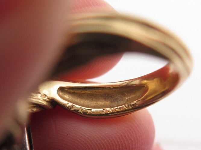 Bague 55 vintage bague VAN CLEEF & ARPELS noeud t55 en or jaune 18k & argent 18.9gr 58 Facettes 267804