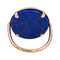 Bague 53 Ginette NY Bague Ever Lapis Disc Ring Or rose Lapis lazuli 58 Facettes 4970139RV