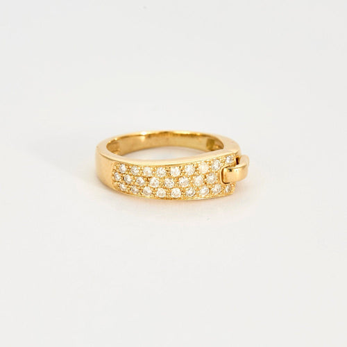 Bague 49 GUY LAROCHE - Bague ceinture or jaune et diamants 58 Facettes GU109