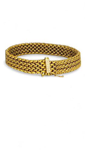 Bracelet Bracelet vintage or 18 carats et diamants 58 Facettes