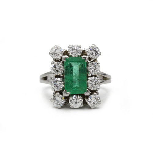 Bague 50 Bague - Or, Diamants & Emeraude 58 Facettes 250231R