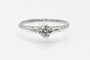 Bague 51 Bague en or blanc avec diamant taille ancienne de 0,25 ct. 58 Facettes 11219