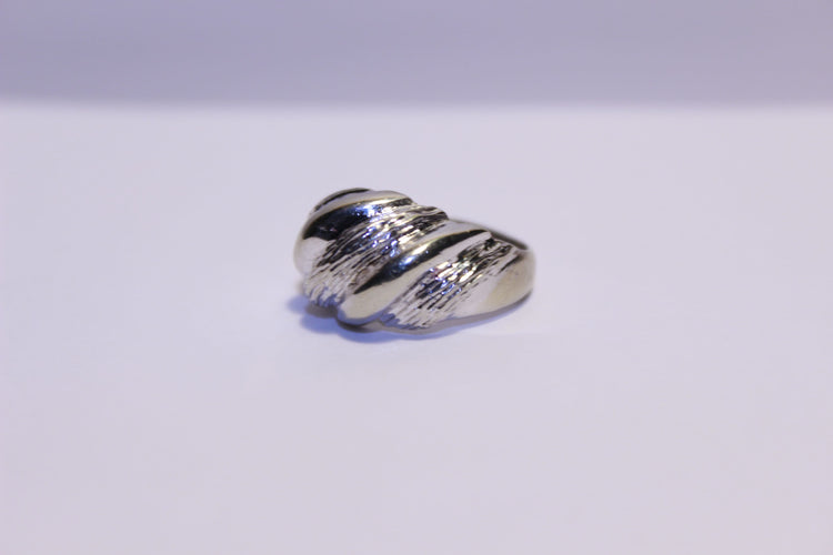 Bague 49 Bague Jonc Or blanc 58 Facettes