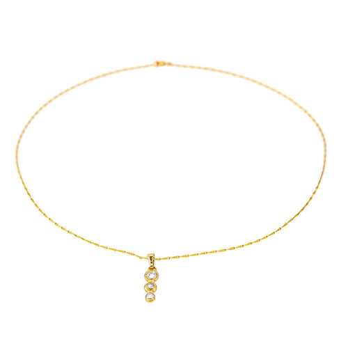 Collier Collier Pendentif Or jaune Diamant 58 Facettes 4286083CN