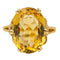 Bague 59 Bague Or jaune Citrine 58 Facettes 2905360CN