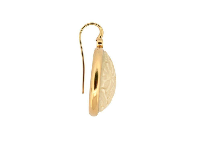 Boucles d'oreilles boucles d'oreilles POMELLATO victoria engraved or jaune 18k agate 58 Facettes 268835