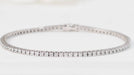 Bracelet Bracelet rivière en or blanc et diamants 58 Facettes 32430