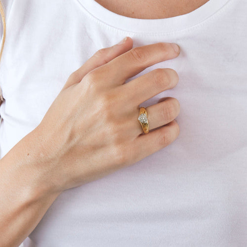 Bague 55 Bague Coeur diamants 58 Facettes LP639/10