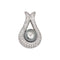 Pendentif Pendentif Or blanc Perle, Diamant 58 Facettes 4673557RV