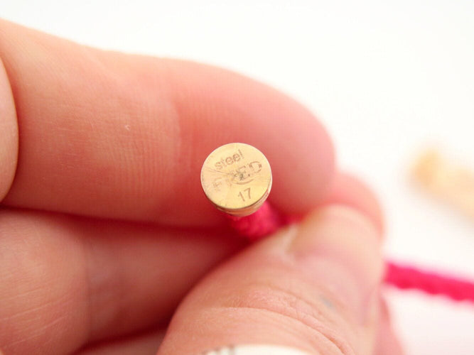 Bracelet bracelet FRED force 10 gm 0b0007 manille en or rose 18k cordon rose 58 Facettes 271114