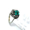 Bague 55 Bague émeraude sertie de diamants – Style vintage classique 58 Facettes 50382