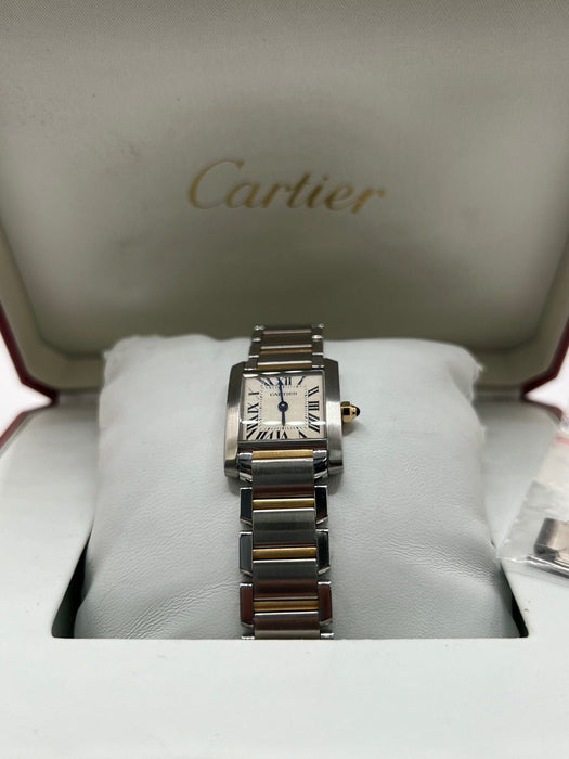 Montre Cartier Tank Française Full Set 2017 58 Facettes