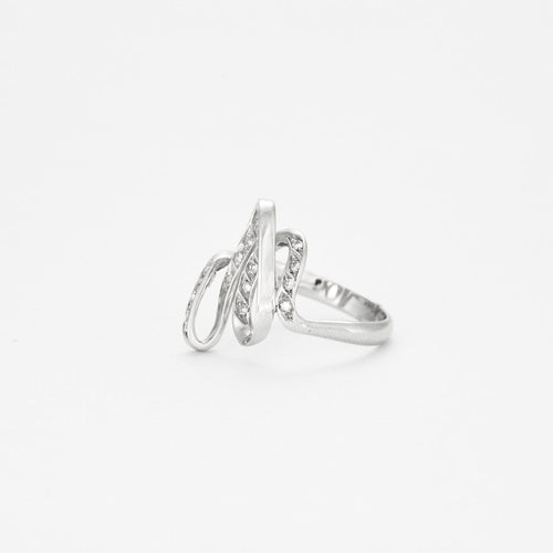 Bague 58 Bague entrelacée avec diamants 58 Facettes 2554