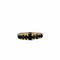 Bague 54 Bague en or jaune avec cinq saphirs bleu foncé taille ronde 58 Facettes 2407003