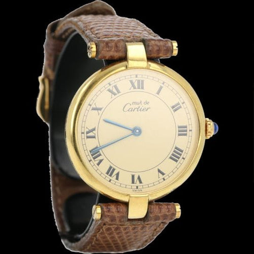 Montre Cartier Montre Must De Cartier Vermeil 58 Facettes MT44799