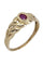 Bague 53 Bague jonc tressé rubis 58 Facettes 089101